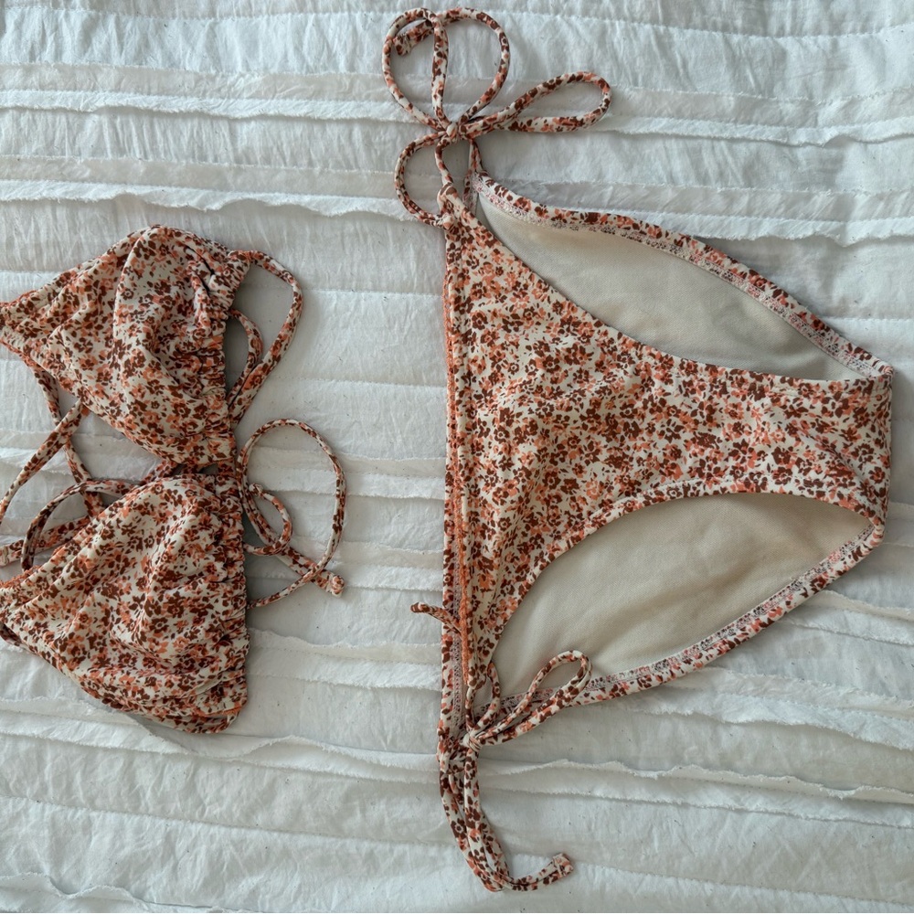 Floral Target Bikini Both Size Small